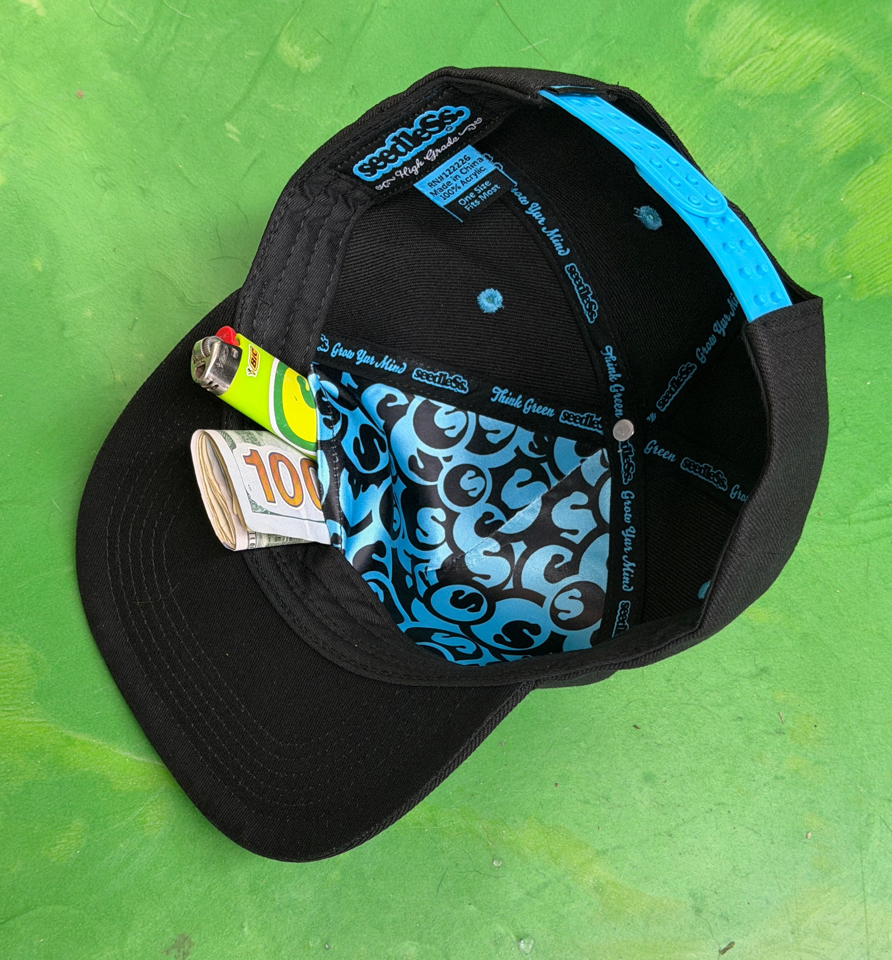 Hat : Coop High Grade : Black/Turquoise