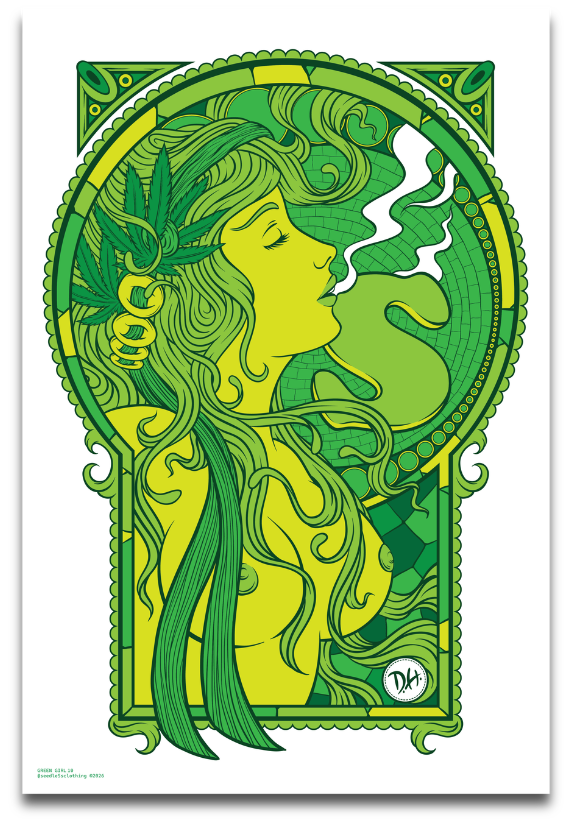Art Print : Green Girl