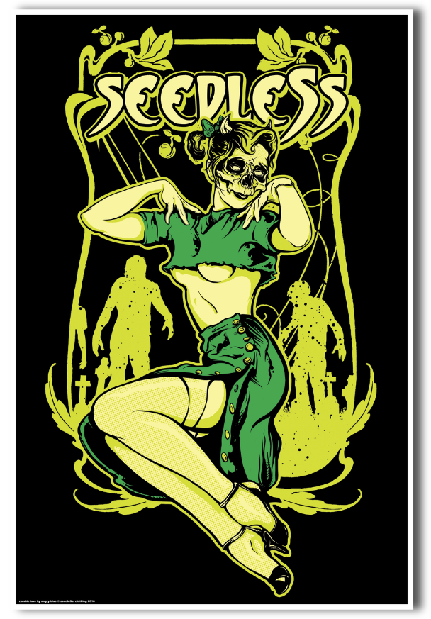 Art Print : Zombie Love