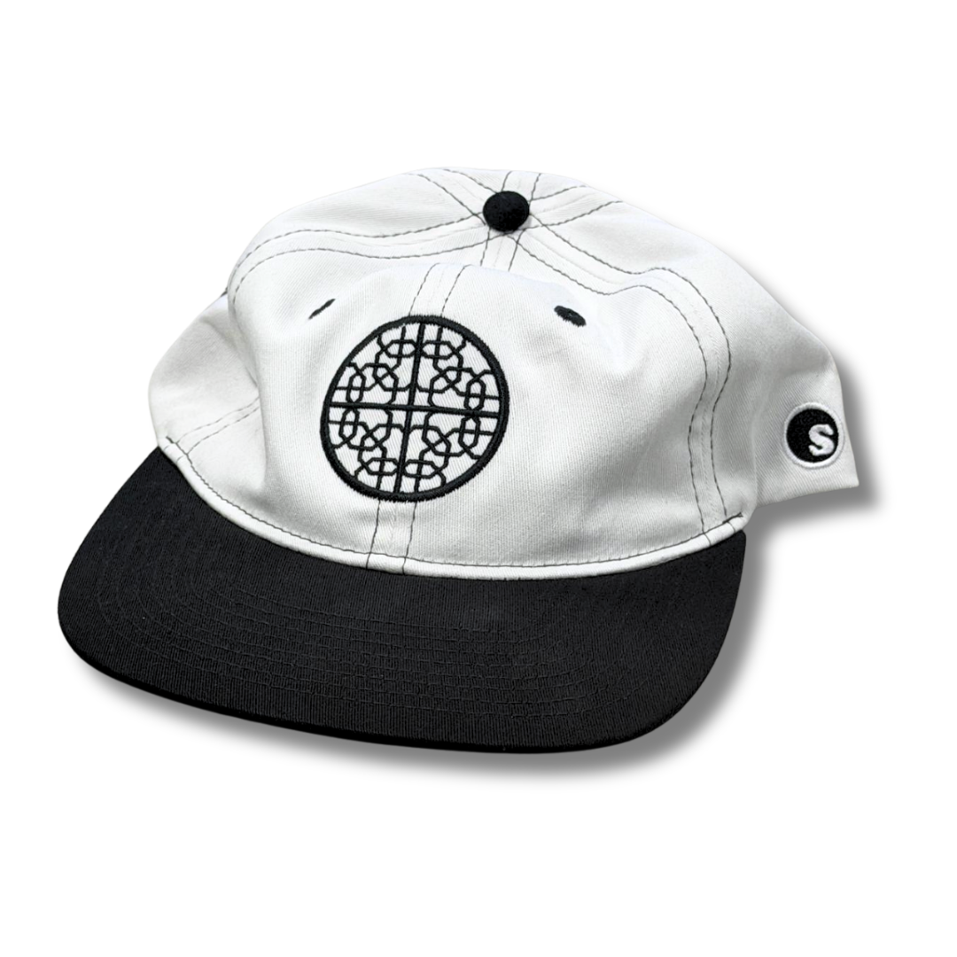 Flex Dad Hat : seedleSs. x Hashish : Logo : White/Black