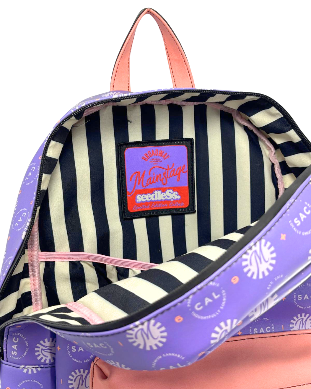 seedleSs. x Mainstage : Smellproof backpack : Purple
