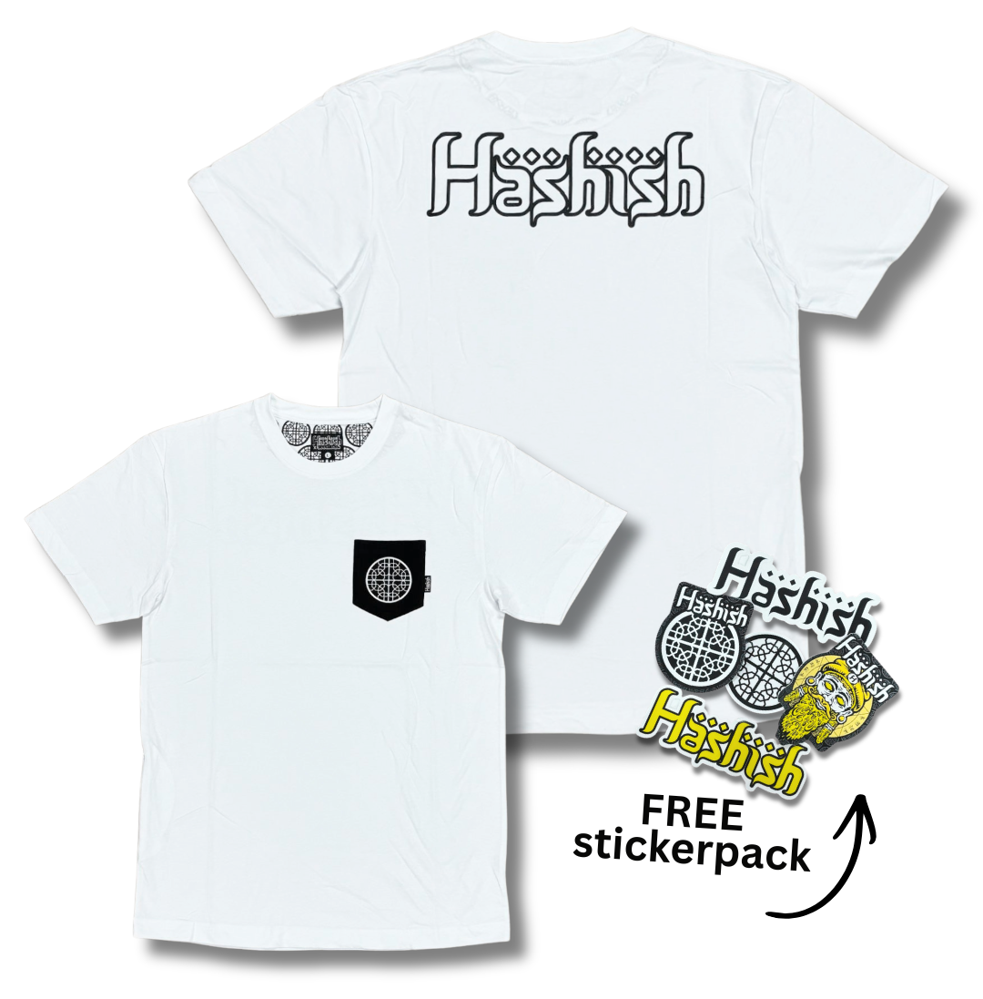 Pocket Tee : seedleSs. x Hashish : White