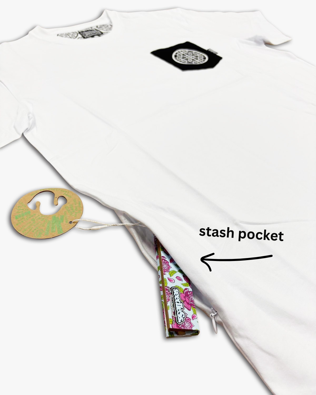 Pocket Tee : seedleSs. x Hashish : White