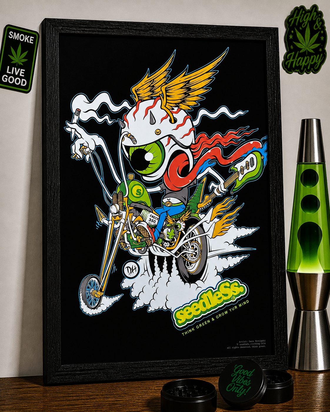 Art Print : Challenged Biker