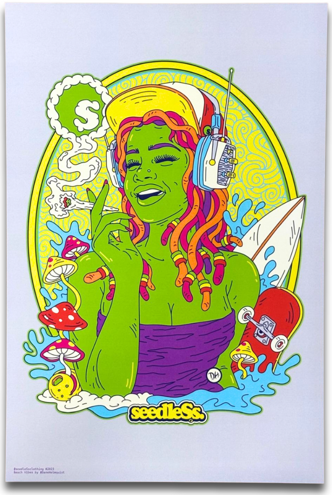 Art Print : Shroomy Girl