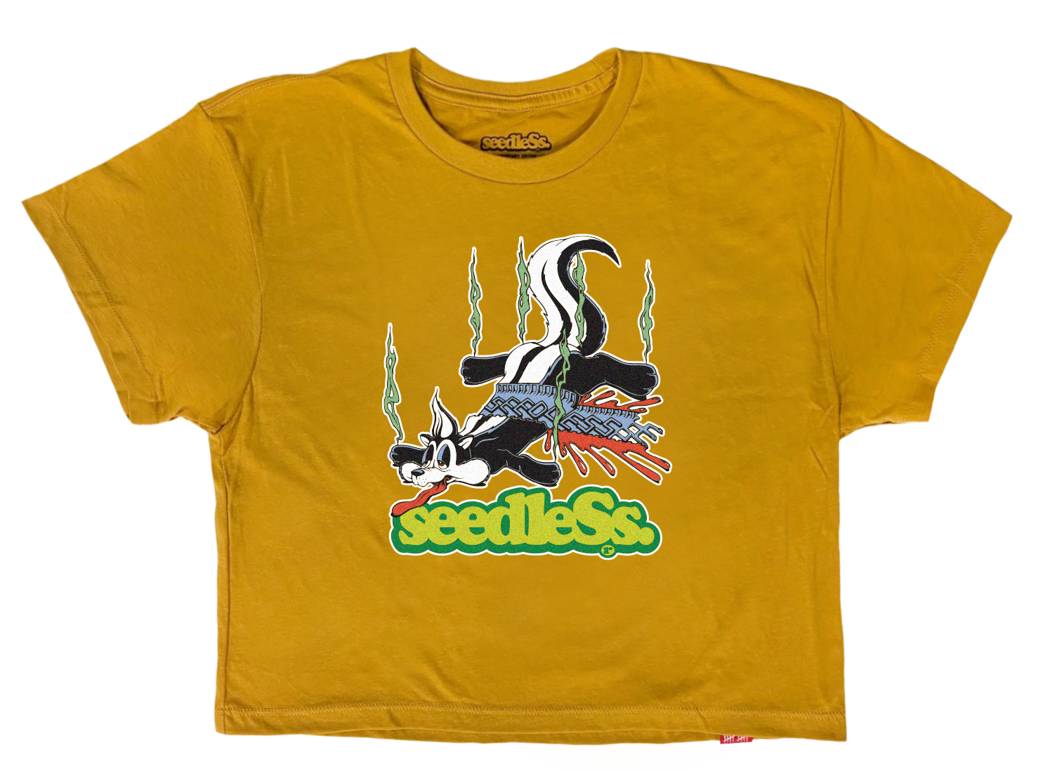 Womens Crop : Roadkill