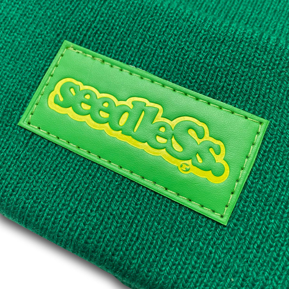Beanie : Green Patch : Kelly
