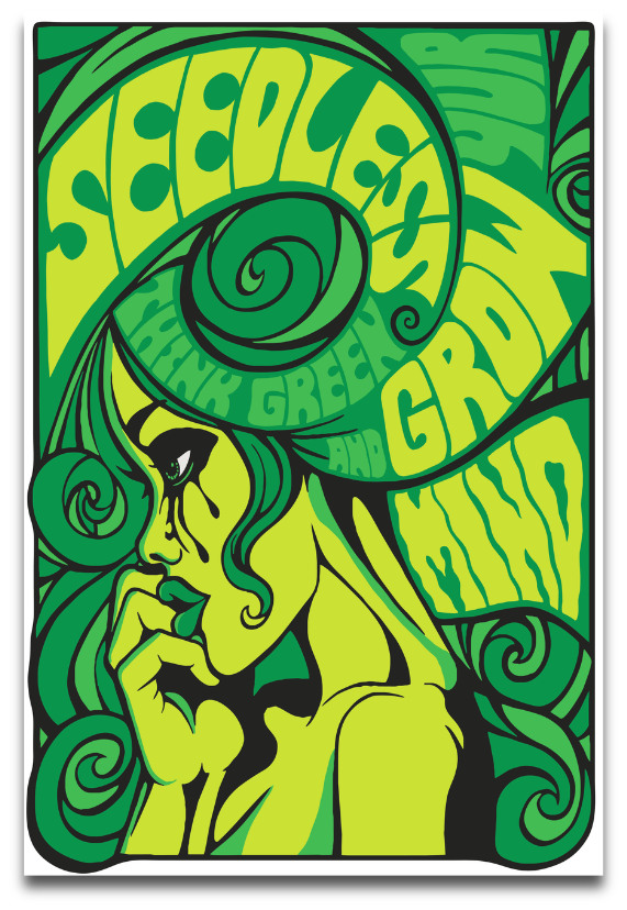 Art Print : Green Girl #8