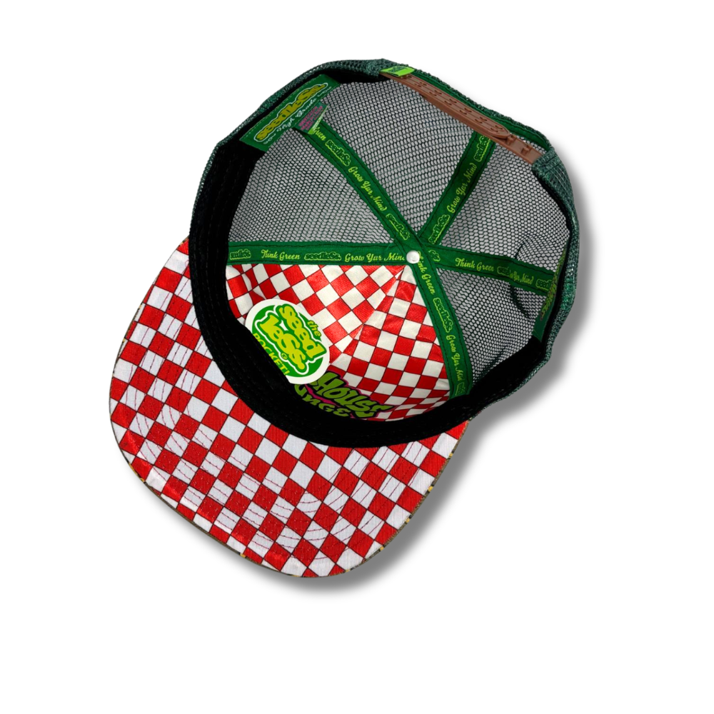 Trucker Hat : seedleSs. x Treehouse Lounge : Turtles : Green/Brown