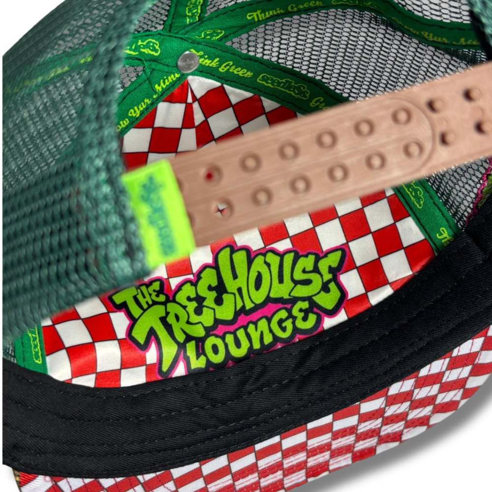 Trucker Hat : seedleSs. x Treehouse Lounge : Turtles : Green/Brown
