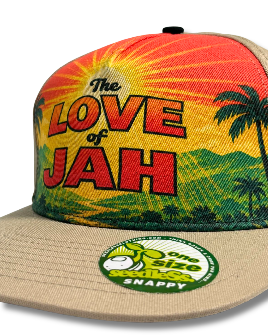 Hat : seedleSs. x Barrington Levy : Love of Jah : Tan/White