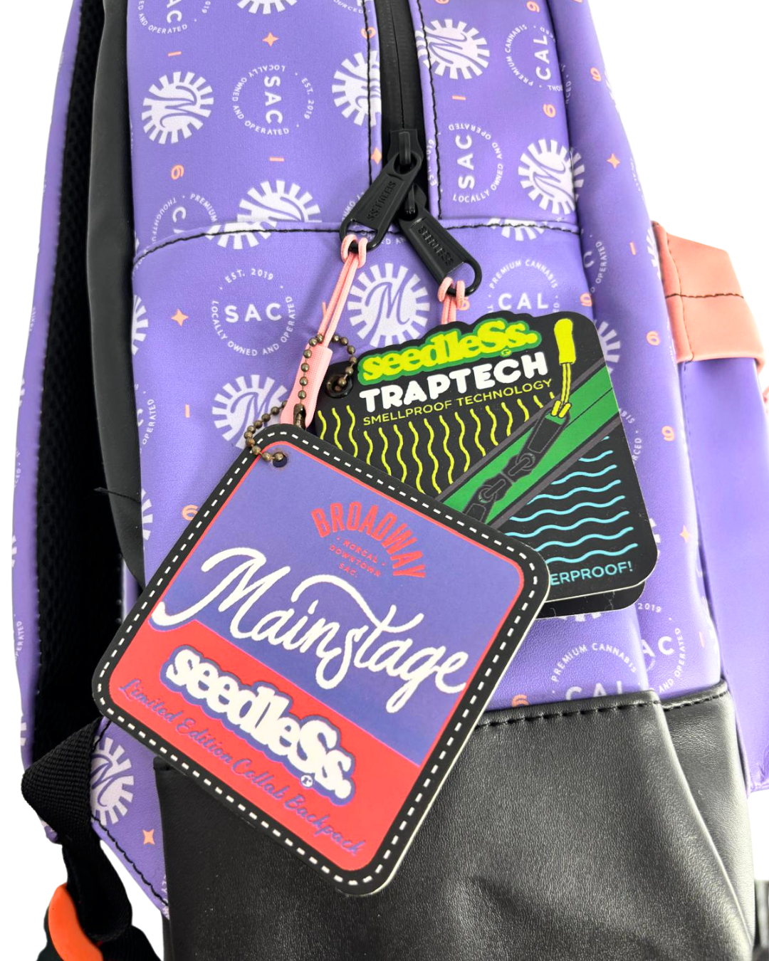 seedleSs. x Mainstage : Smellproof backpack : Purple