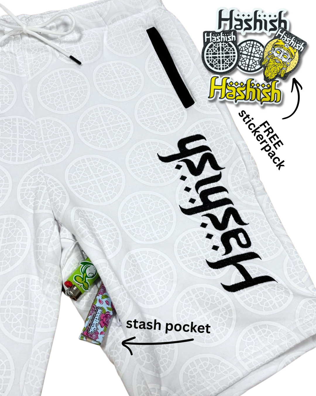 Joggers : seedleSs. x Hashish : White