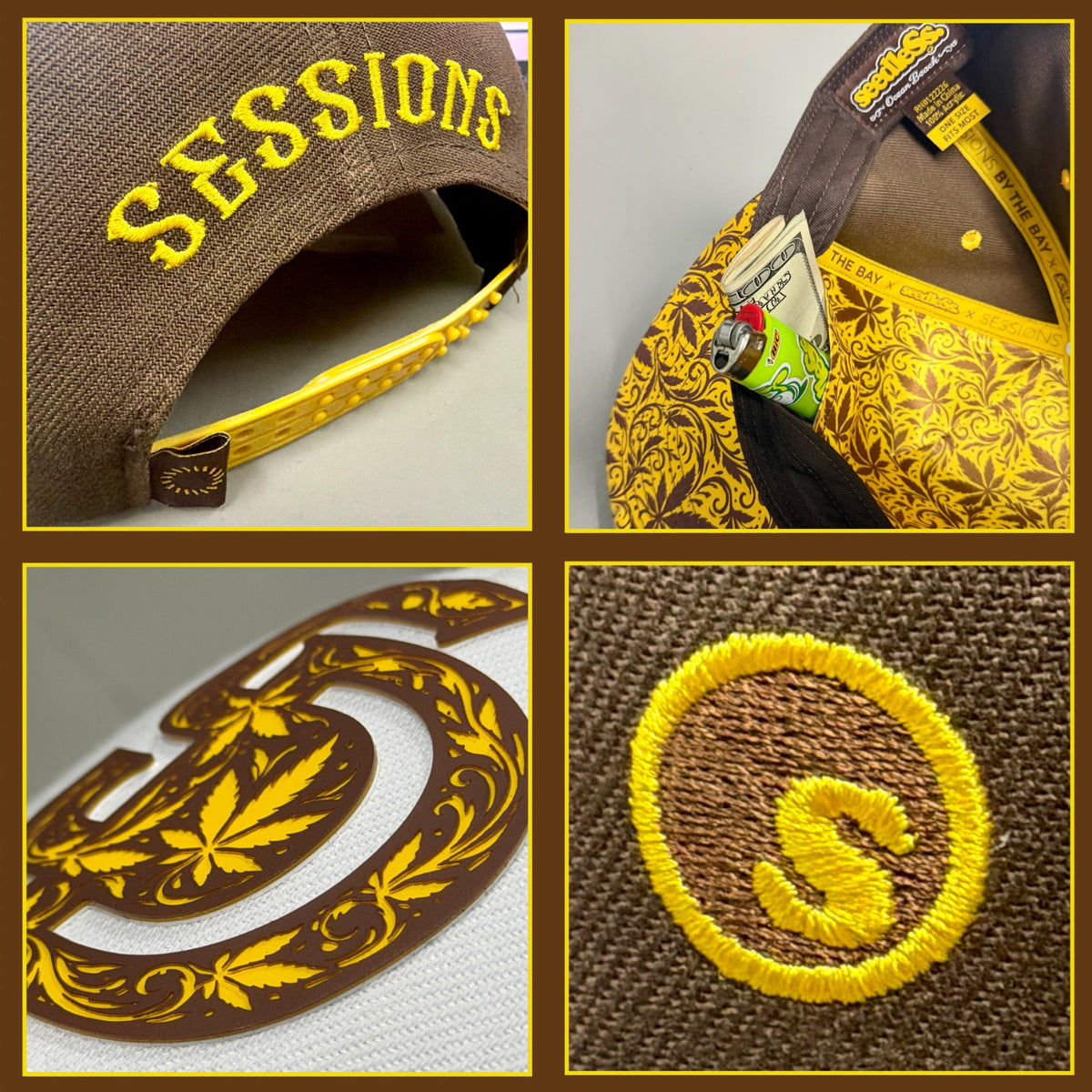 Pre Sale : Hat : seedleSs. x Sessions : SD : White/Brown