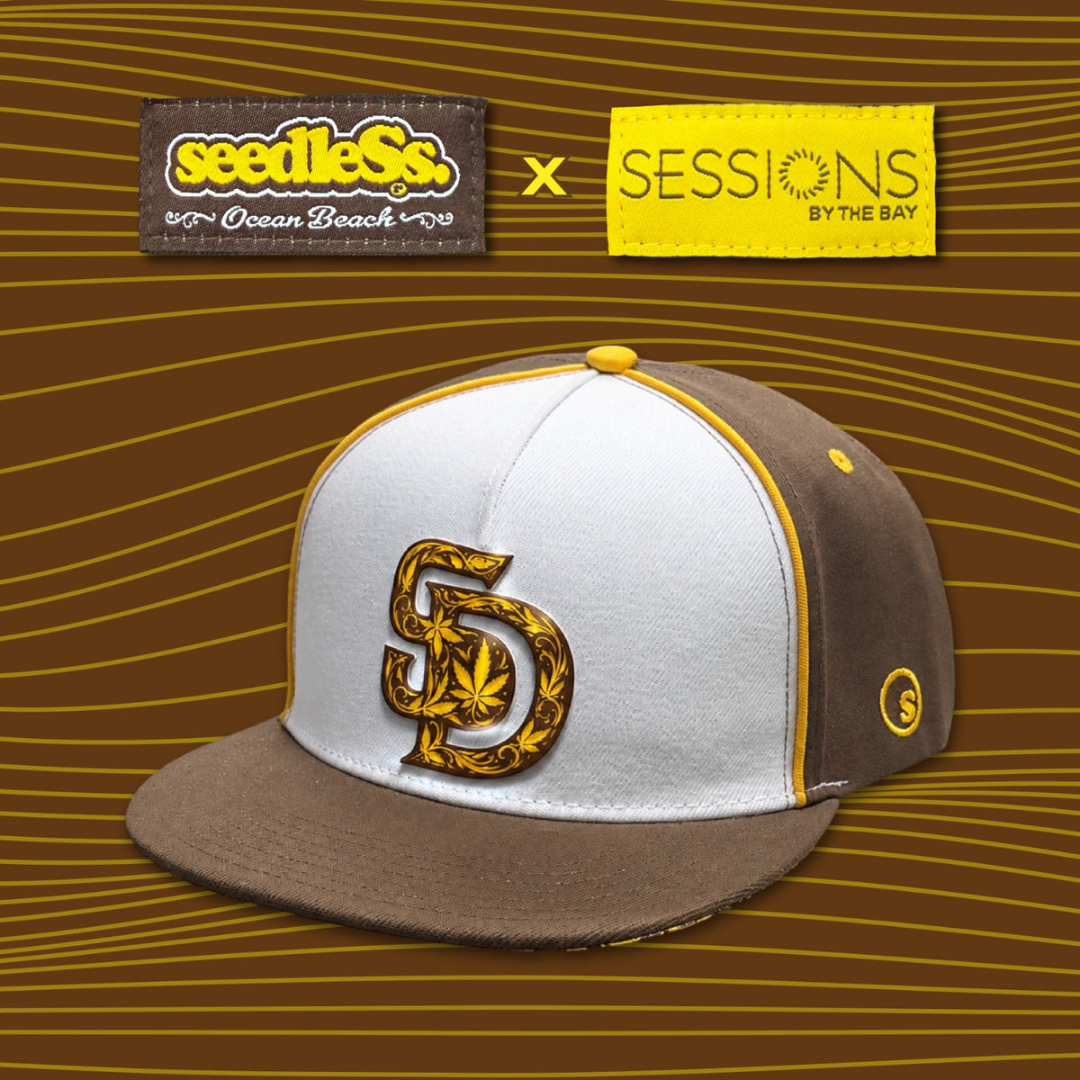 Pre Sale : Hat : seedleSs. x Sessions : SD : White/Brown