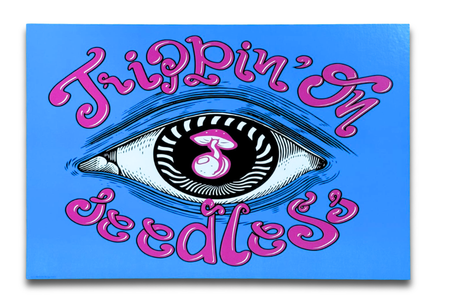 Art Print : Trippin Eye Blue