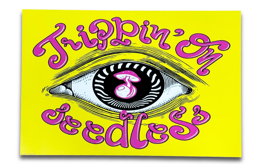 Art Print : Trippin Eye Yellow