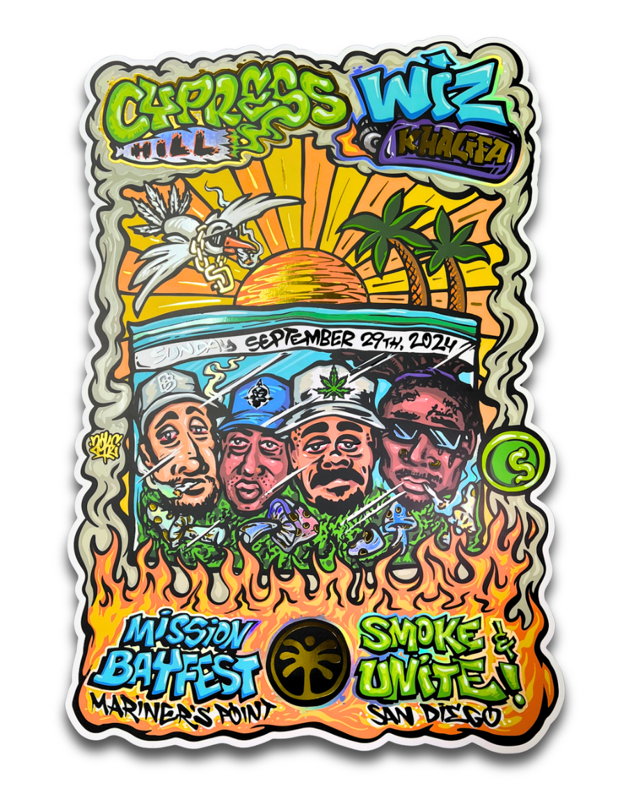 BAYFEST POSTER : CYPRESS HILL & WIZ KHALIFA