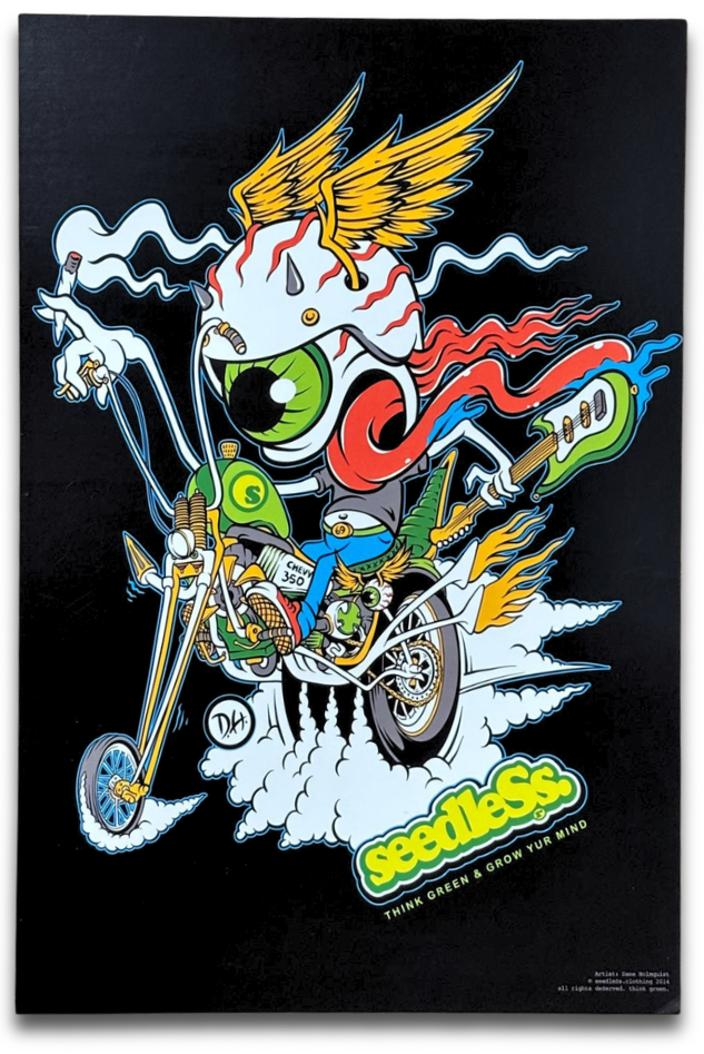 Art Print : Challenged Biker