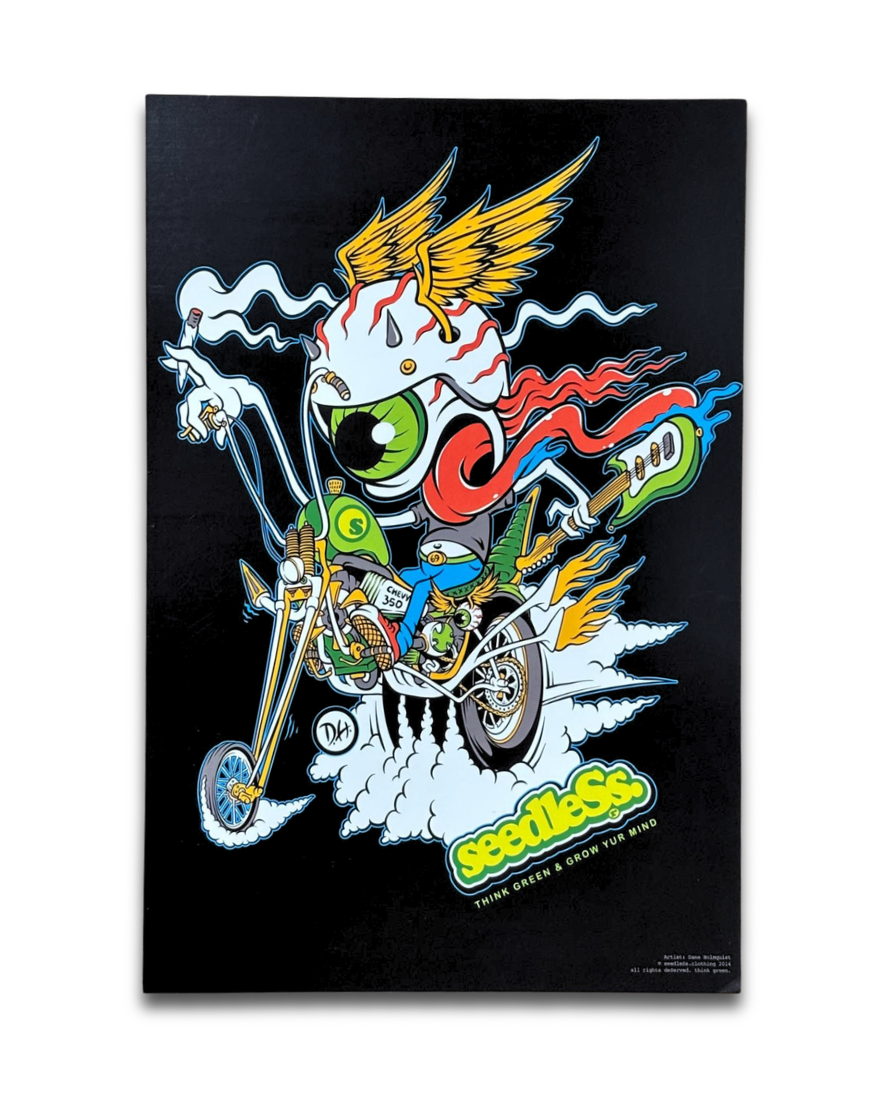 Art Print : Challenged Biker