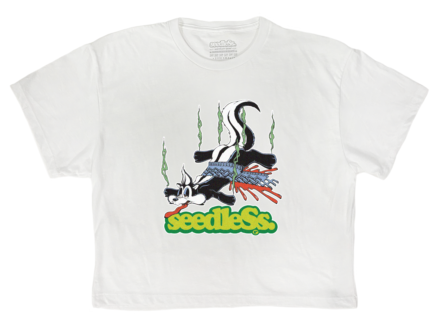 Womens Crop : Roadkill