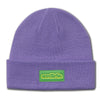 Beanie : Green Patch : Lavender