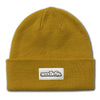Beanie : White Patch : Antique Gold