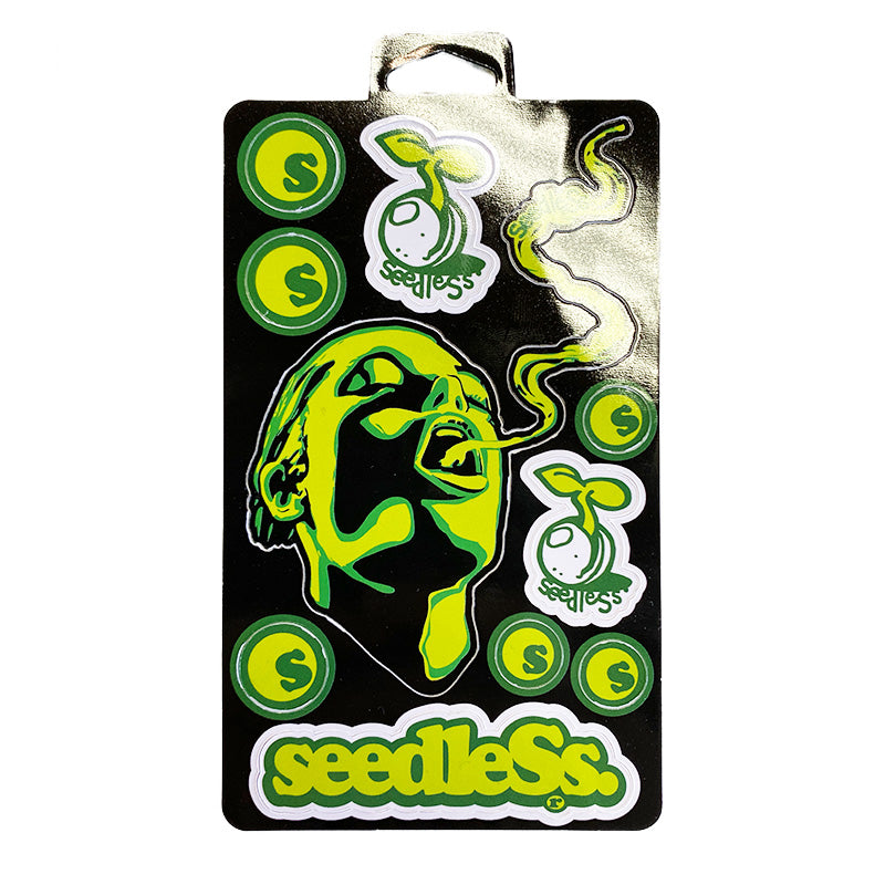 Stickercard : Green Girl